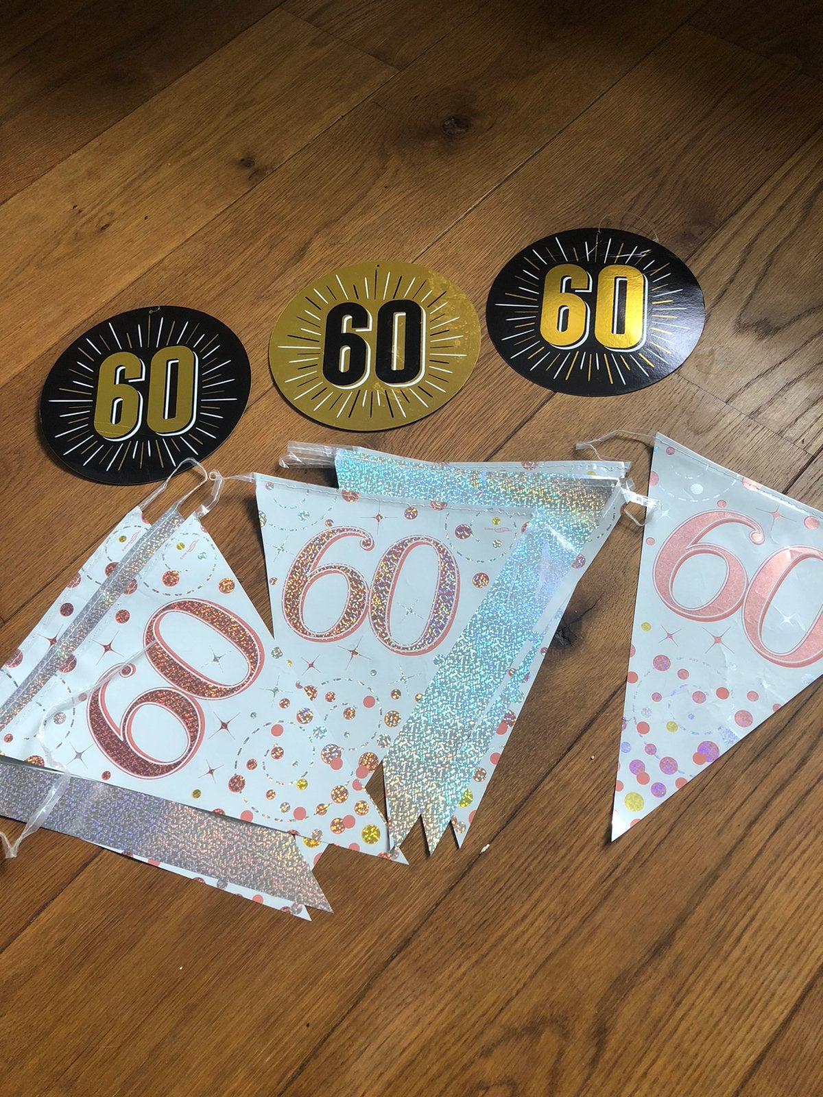 Versiering 60 jaar - gratis, Ophalen, Gebruikt, Versiering, Verjaardag