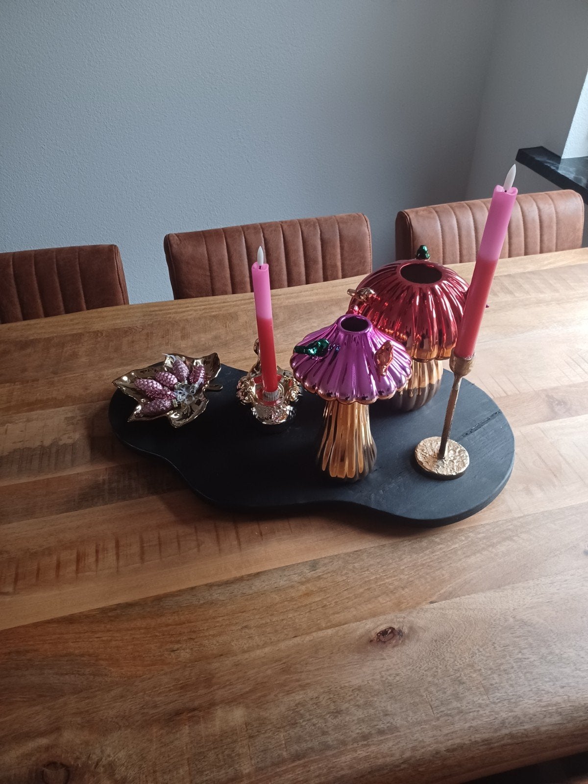 Nieuw Organisch Dienblad/Plateau Zwart - 75x37 cm, Huis en Inrichting, Woonaccessoires | Dienbladen, Nieuw, Ophalen of Verzenden