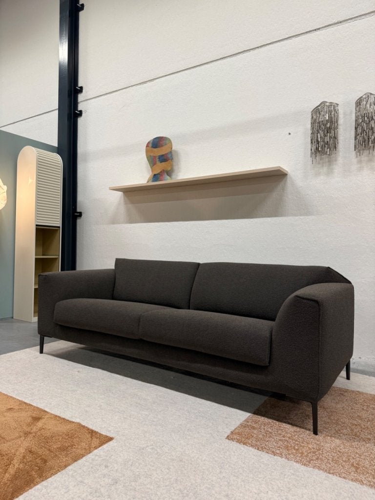 Nieuw Pode Fold 3 Zits Bank bruin stof Design 220, Leolux, Info@leolux.nl, 75 tot 100 cm, Ophalen of Verzenden