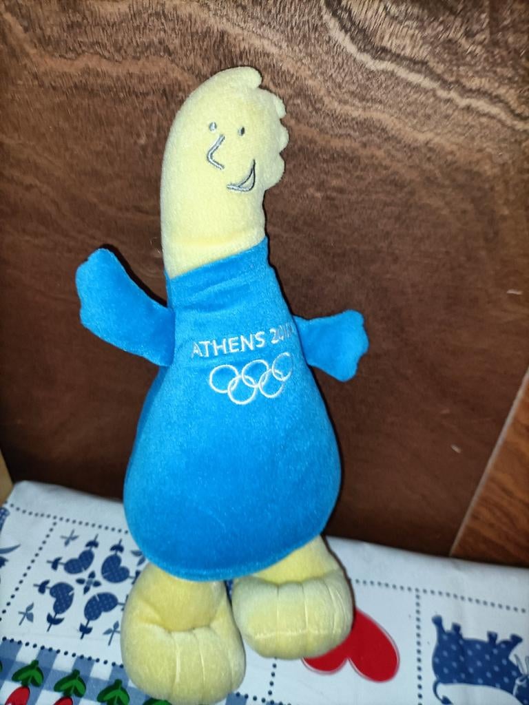 Olympische spelen Athens 2004 knuffel 32 cm groot, Ophalen of Verzenden, Zo goed als nieuw, Overige typen
