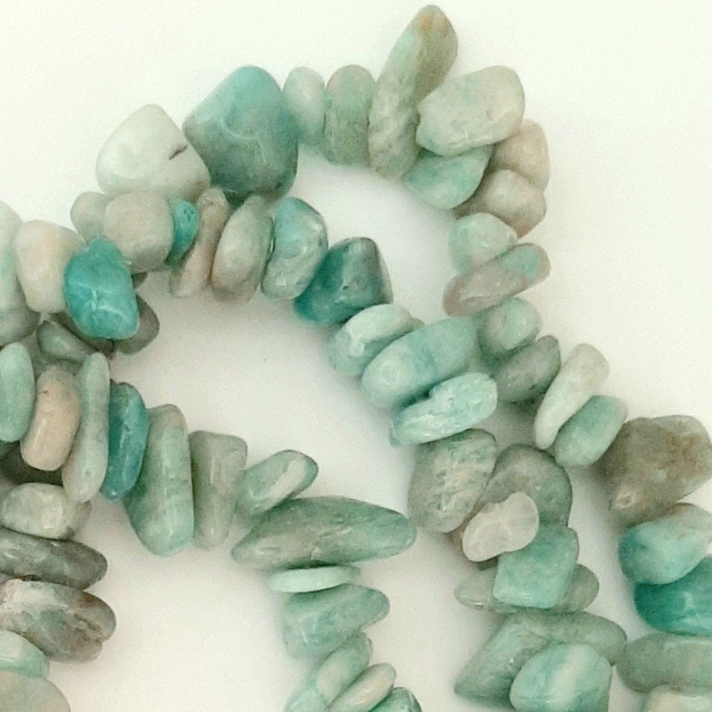 SALE: Amazoniet edelsteen kralenketting - 80 cm, Ophalen of Verzenden, Nieuw