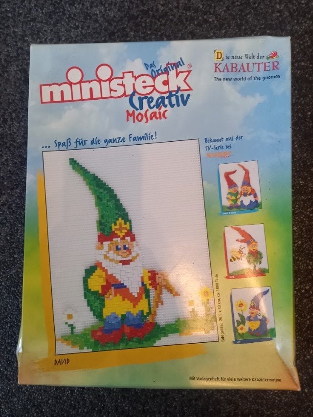 * Ministeck Creativ Mosaic Kabauter Kabouter David 1998 *, Hobby en Vrije tijd, Verzenden, Nieuw, Box-set