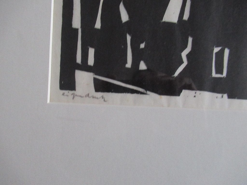 Jan van der Zee Groninger Ploeg, Antiek en Kunst, 1950 - 1999, Ophalen of Verzenden, Gesigneerd, Houtsnede