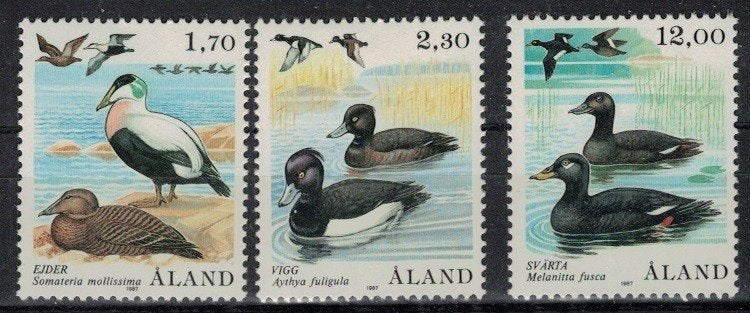 W293 Aland 20/22 postfris Vogels, Postzegels en Munten, Verzenden, Postfris, Dier of Natuur