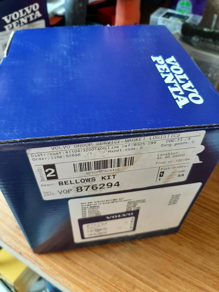 Volvo Penta Bellows Kit 876294, Ophalen of Verzenden, Nieuw, Motor en Techniek, Motorboot