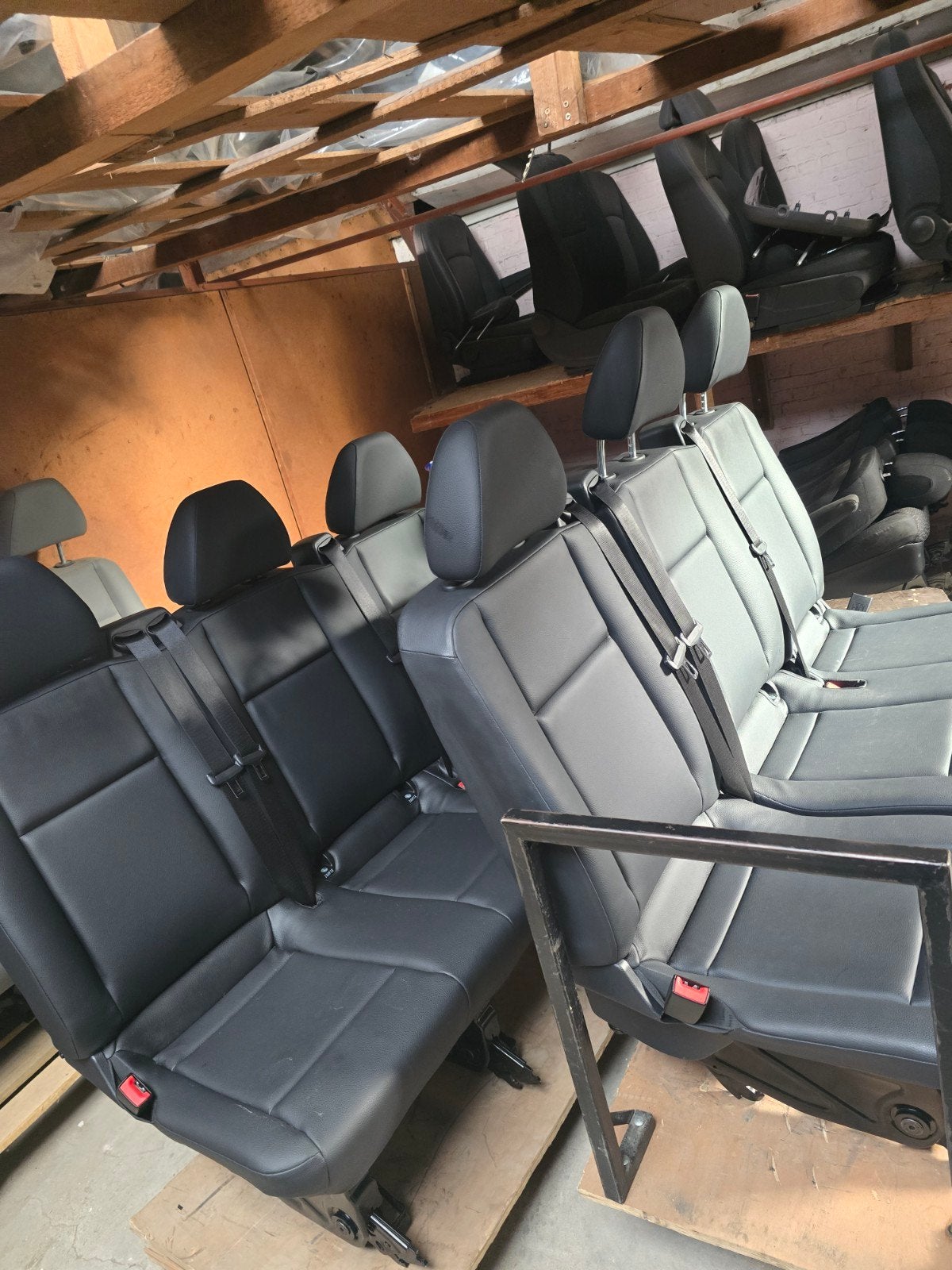 stoelen lederen zwart ouirginale mercedes vito taurer 447, Auto-onderdelen, Ophalen of Verzenden, Gebruikt, Universele onderdelen