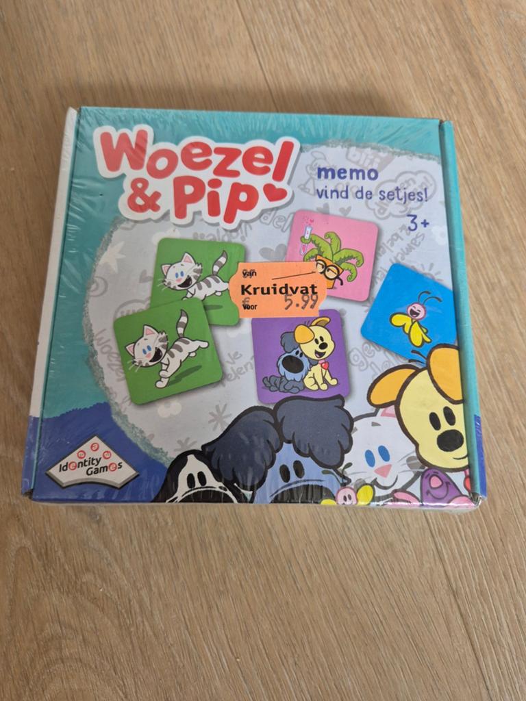 Woezel & Pip Memo spel / memory - Nieuw in Verpakking, Ophalen of Verzenden, Nieuw