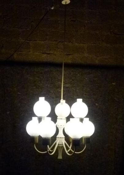 vintage luchter Hans Agne Jakobsson - Markaryd, Huis en Inrichting, Ophalen, Gebruikt, Mid century, E14 (klein)