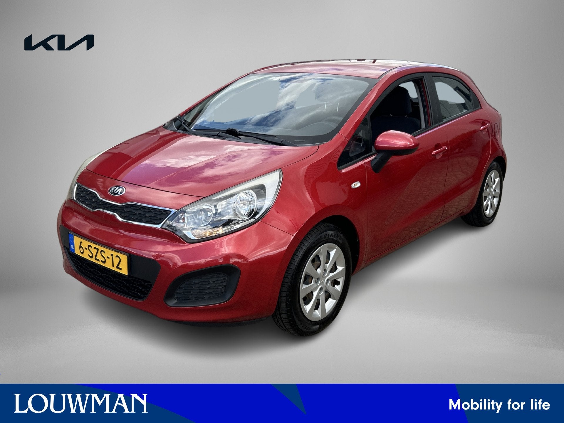 Kia Rio 1.2 CVVT Comfort Pack (bj 2014), Zwart, 4 cilinders, Origineel Nederlands, Bedrijf