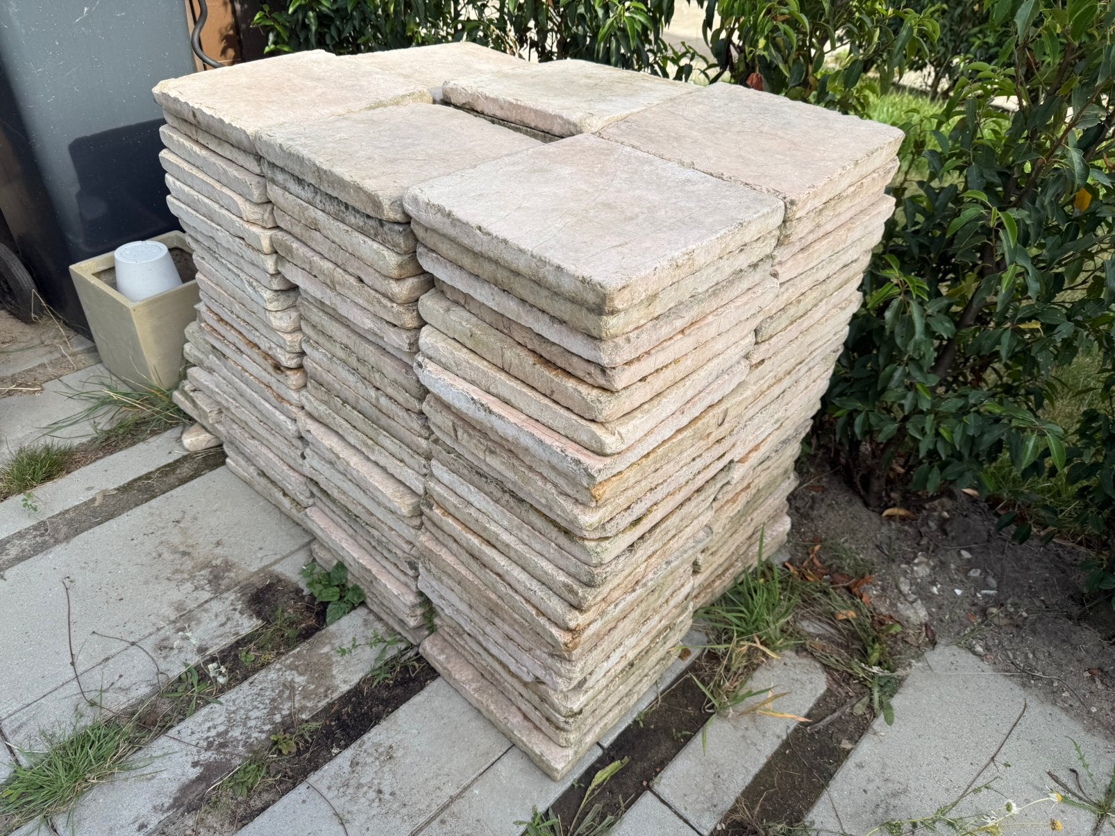 Natuurstenen 30x30x3, Ophalen, Gebruikt, Natuursteen, Overige typen