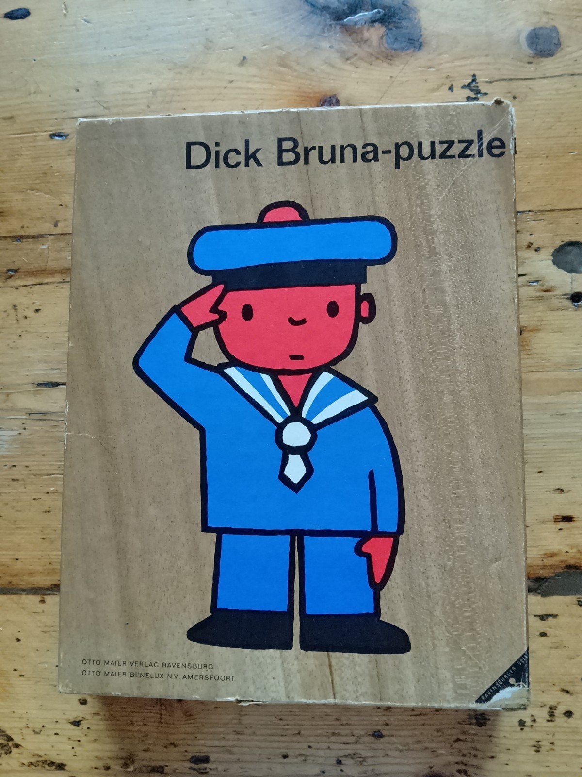 Vintage Dick Bruna-puzzel Matroos Nijntje, Ophalen of Verzenden, Minder dan 500 stukjes, Gebruikt, Legpuzzel