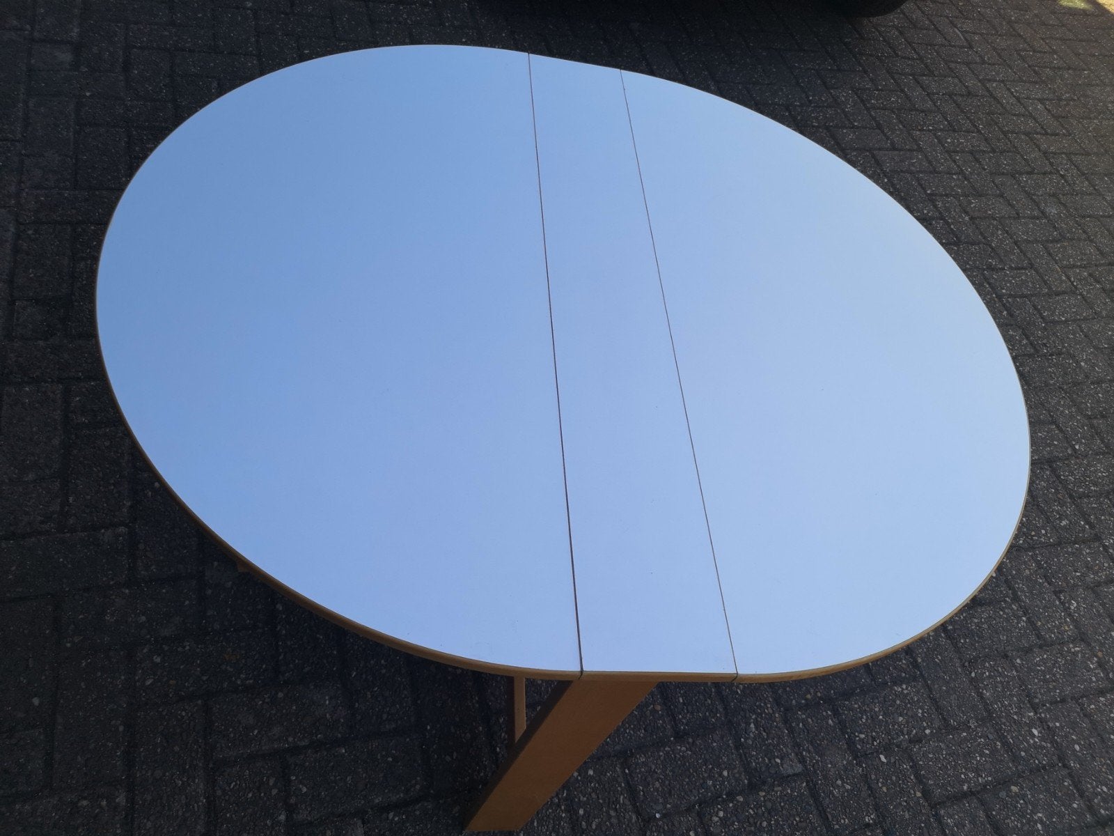 Klaptafel Ikea ovaal 116 cm, Ophalen, 100 tot 150 cm, 50 tot 100 cm, Zo goed als nieuw
