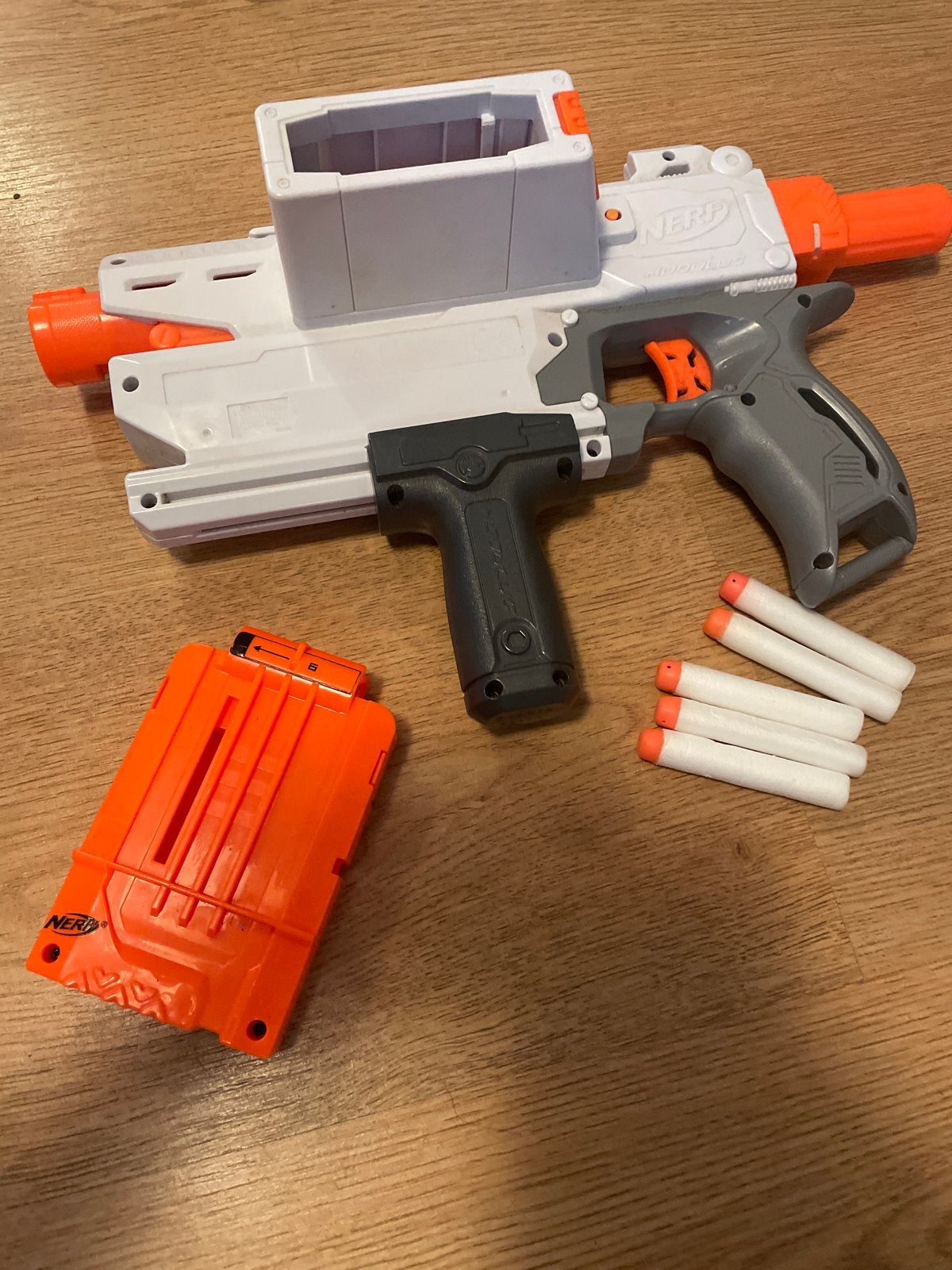 Nerf Modulus ECS-10 Blaster met magazijn en pijltjes, Ophalen, Gebruikt, Jongen of Meisje
