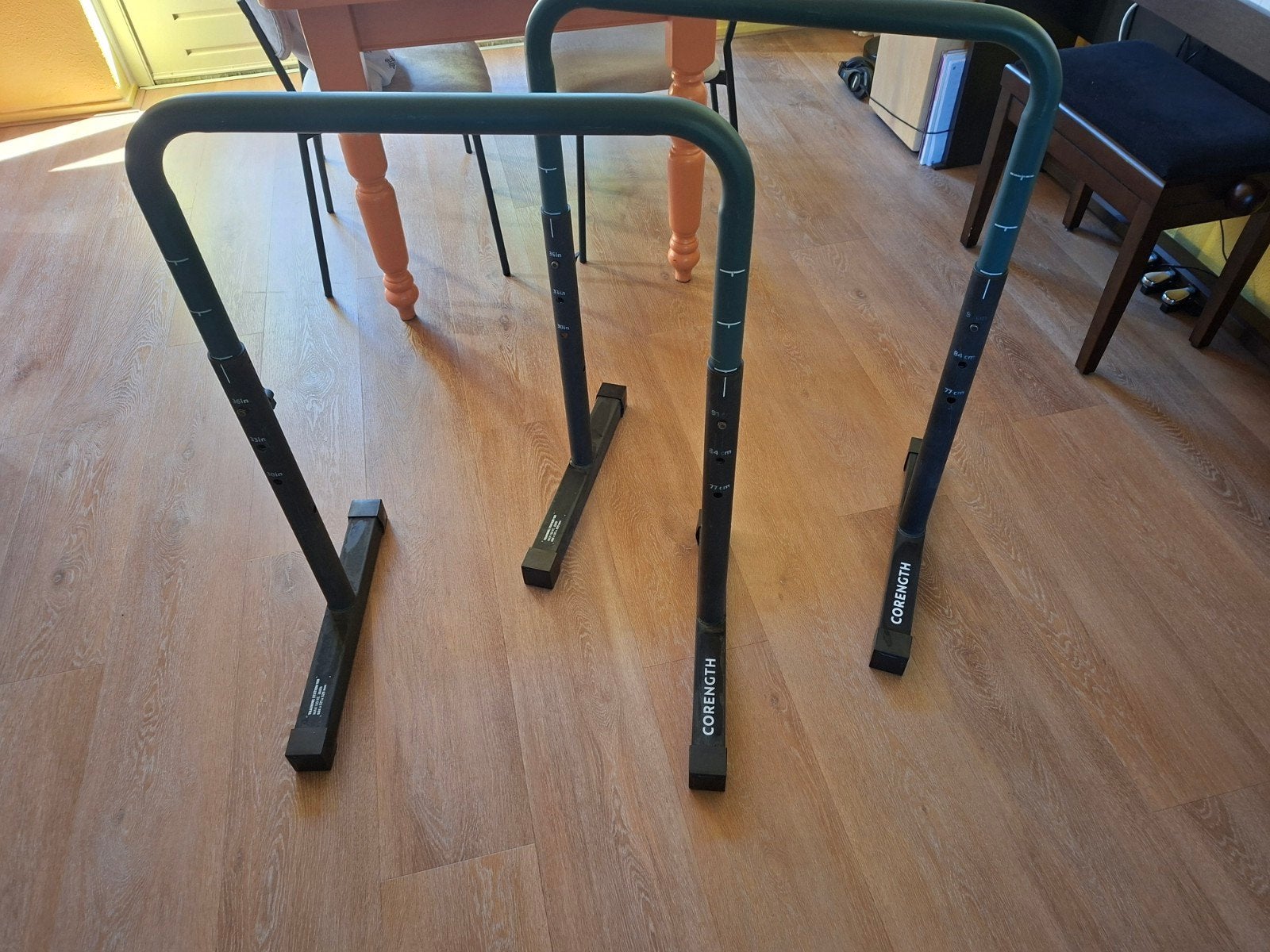 Verstelbare dipbars / paralletes, Sport en Fitness, Ophalen, Gebruikt, Armen, Overige typen