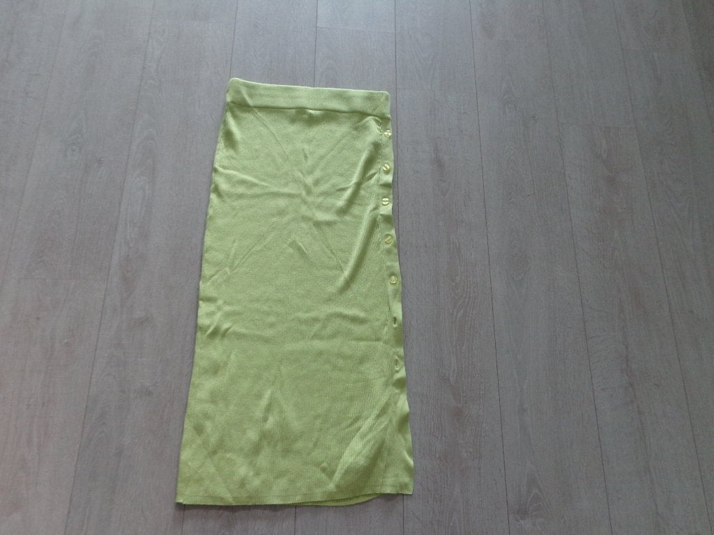 lime kleur maxi rok van Orsay, maat L, Kleding | Dames, Maat 42/44 (L), Ophalen of Verzenden, Zo goed als nieuw, Onder de knie