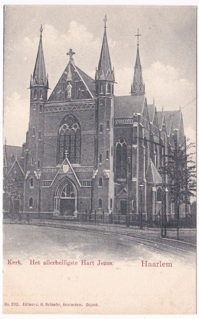 Haarlem Kerk - Het Allerheiligste Hart Jezus -, Verzenden, Ongelopen, Noord-Holland