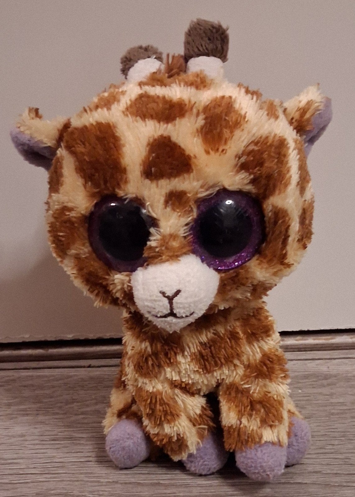 ty beanie boo giraf 16 cm, Giraf, Overige karakters, Ophalen of Verzenden, Zo goed als nieuw