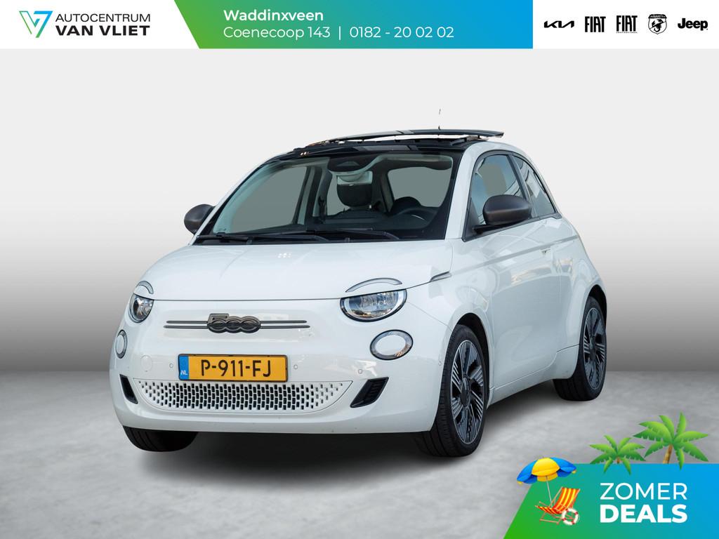 Fiat 500e Icon 42 kWh | Clima | Cruise | Camera | 17" | Priv, Auto's, Fiat, Bedrijf, Te koop, 500E, ABS, Achteruitrijcamera, Airbags
