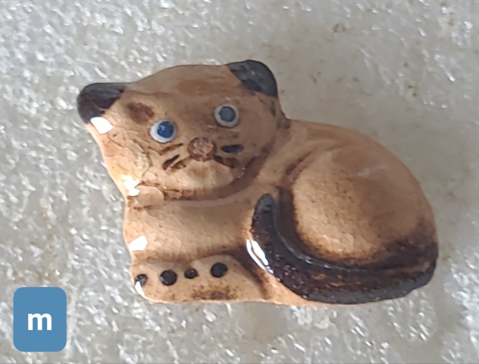 Vintage kattenpin - schattig en uniek, Verzenden, Gebruikt, Hond of Kat, Overige typen
