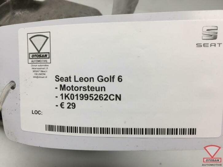 seat leon 1p golf 5 6 motorsteun 1k0199262cn, Gebruikt, Autovia A-2, Km 585 585
08760  Martorell, ES, Ophalen of Verzenden, SEAT S.A.