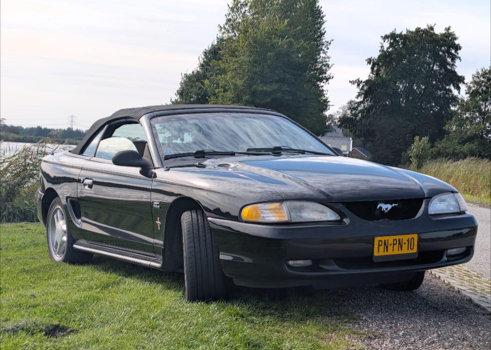 Ford Mustang 5.0 GT Convertible AUT 1996 Zwart, Automaat, 454 kg, Achterwielaandrijving, 8 cilinders