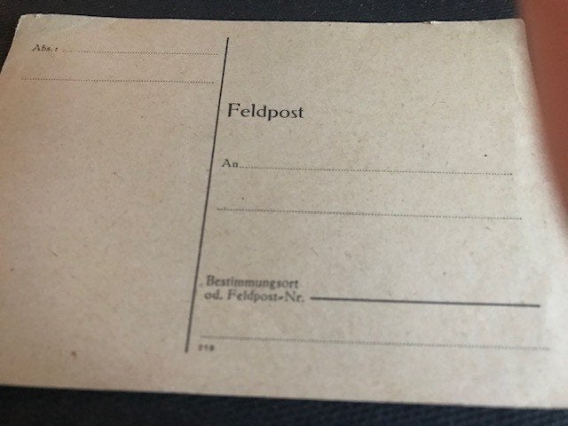 Deutsche Feldpost Karte, Ophalen of Verzenden, Nederland