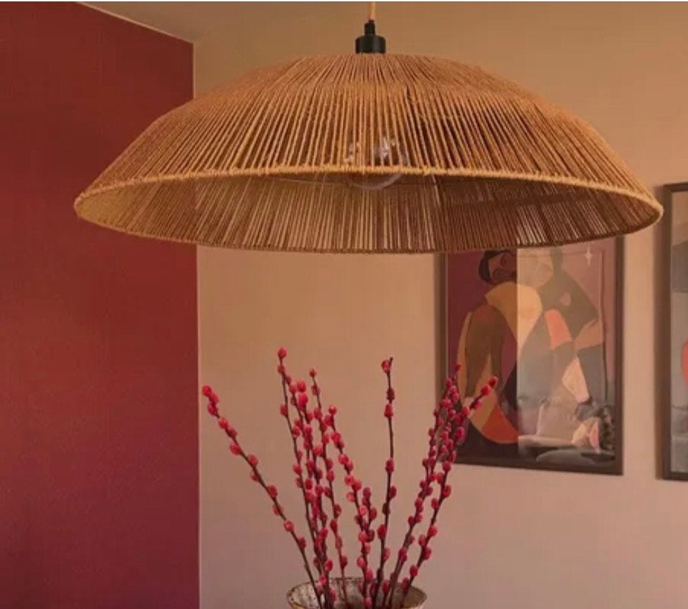 Kwantum Hanglamp Durga Naturel, Huis en Inrichting, Ophalen, Zo goed als nieuw