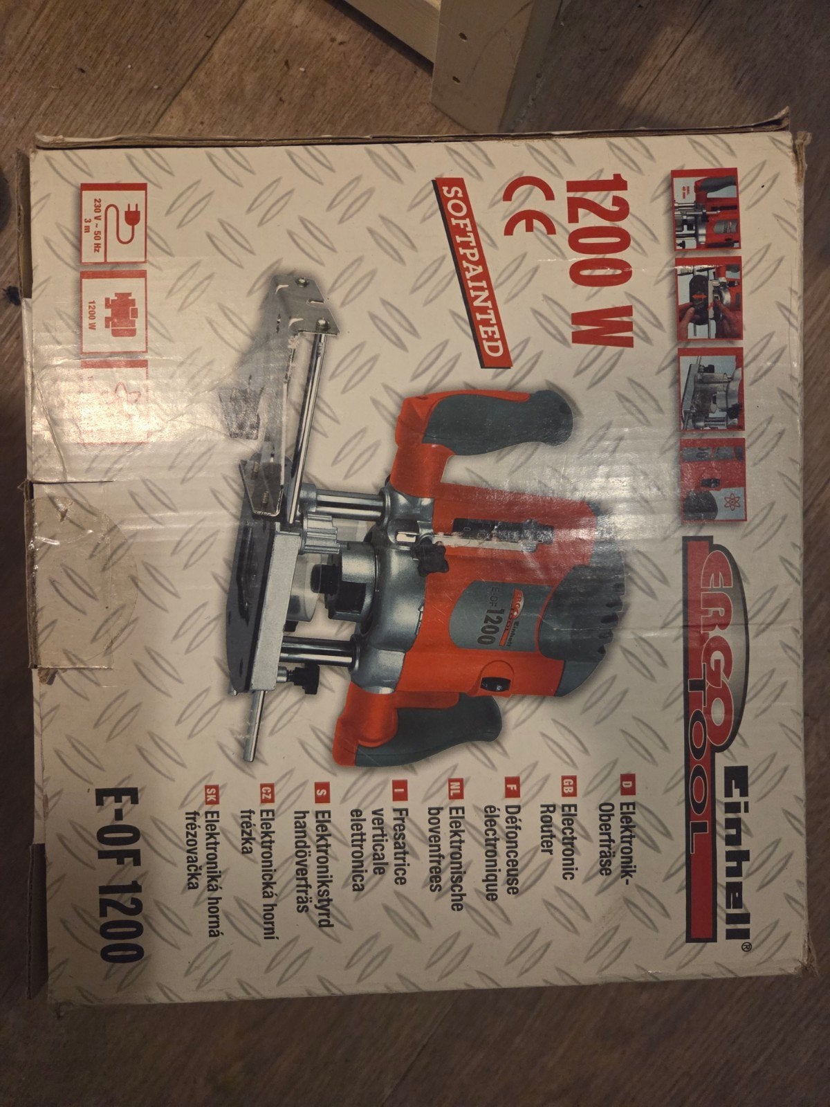 Einhell E-OF 1200 Bovenfrees 1200W, Doe-het-zelf en Verbouw, Gereedschap | Freesmachines, Nieuw, Elektrisch, Bovenfrees, Ophalen