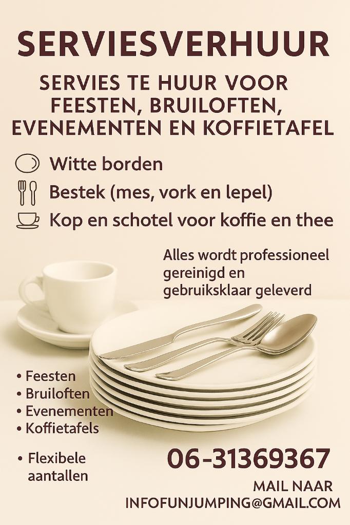 verhuur, Ophalen of Verzenden, Overige