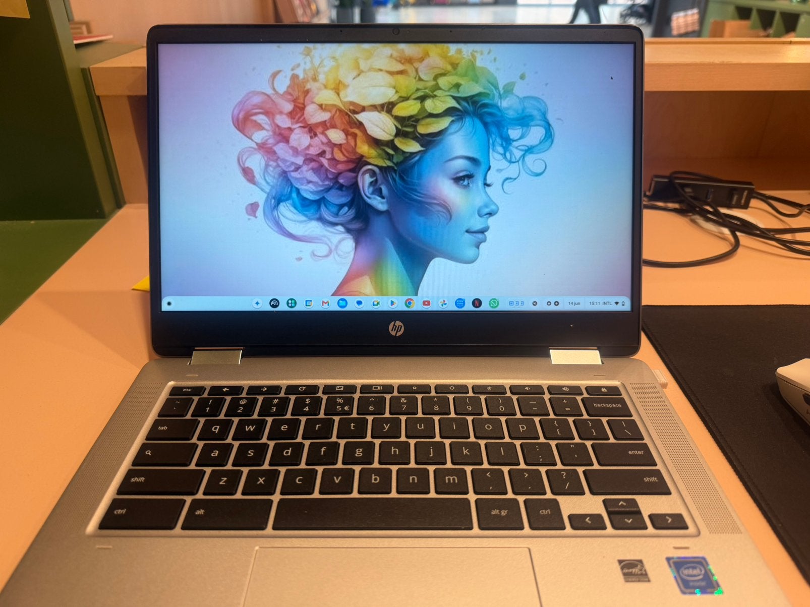 Hp Chromebook touchscreen, Computers en Software, Windows Laptops, 64 GB of meer, 2 tot 3 Ghz, Qwerty, Ophalen of Verzenden