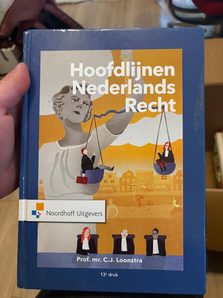 Hoofdlijnen Nederlands Recht, Loonstra, 13e druk, Ophalen of Verzenden, Alpha, Zo goed als nieuw, HBO