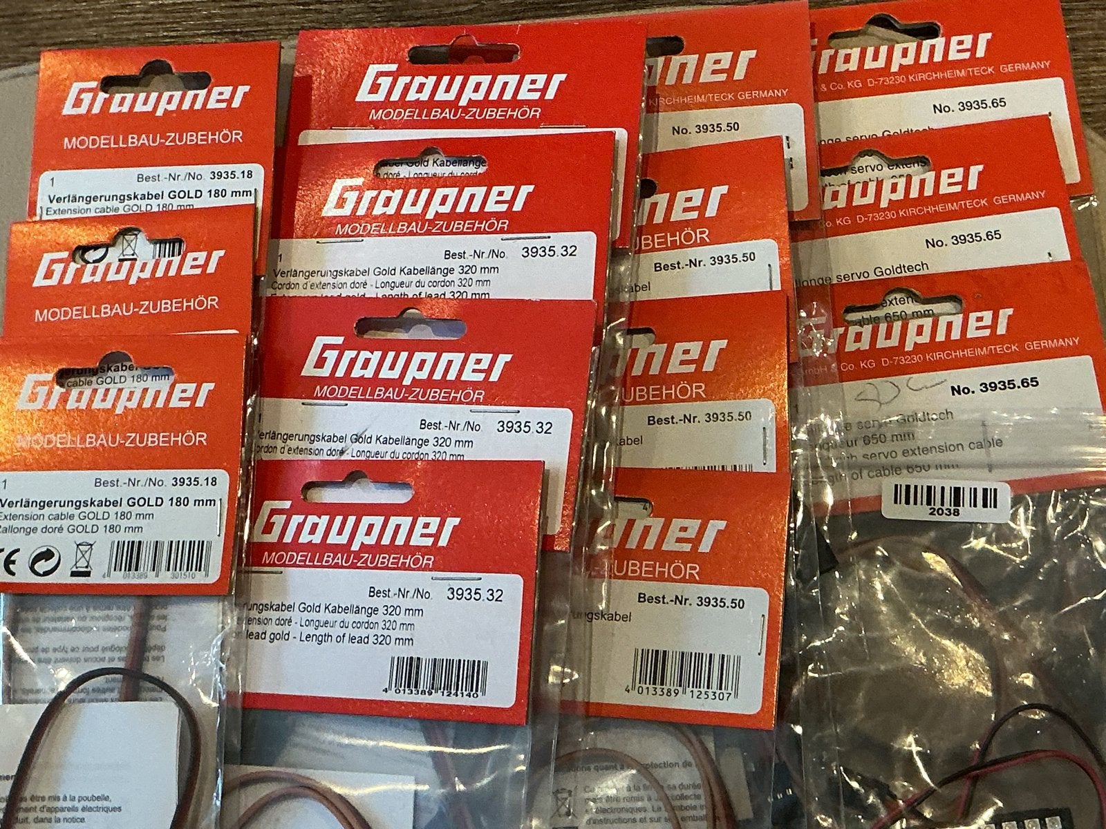 Graupner Verlengkabel GOLD & Servo Extension Kabels, Ophalen of Verzenden, Nieuw