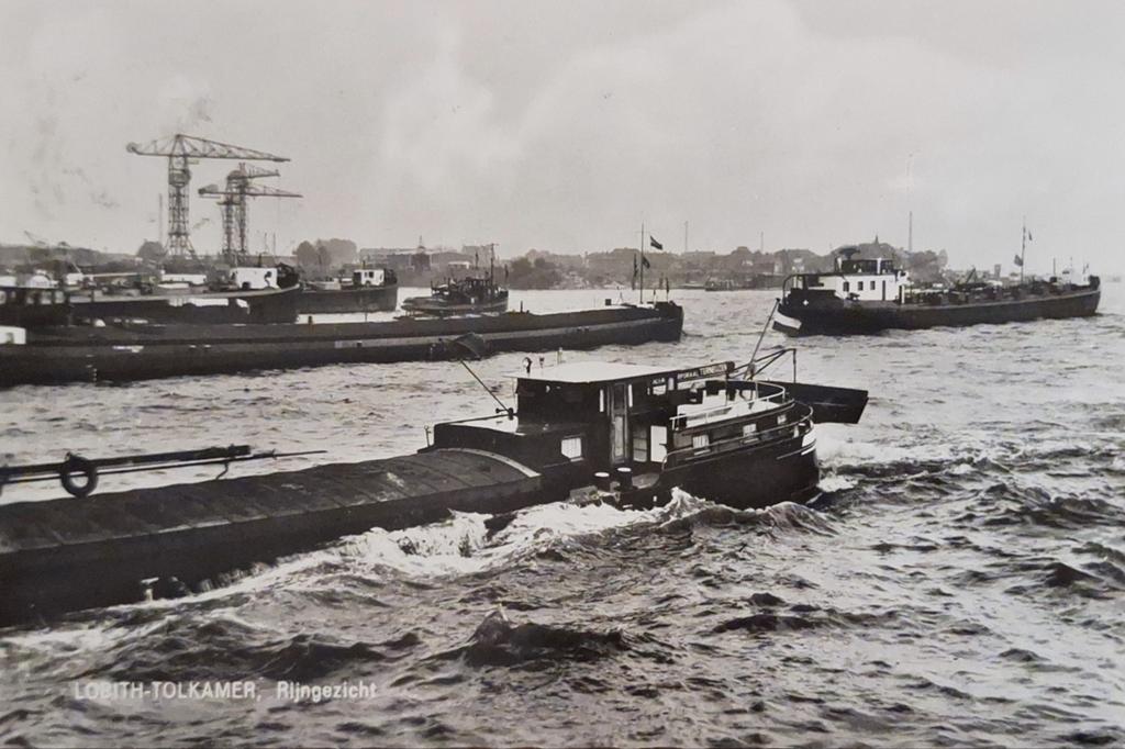 Fotokaart Lobith Tolkamer - Rijngezicht - 1965, Ophalen of Verzenden, 1960 tot 1980, Gelopen, Gelderland