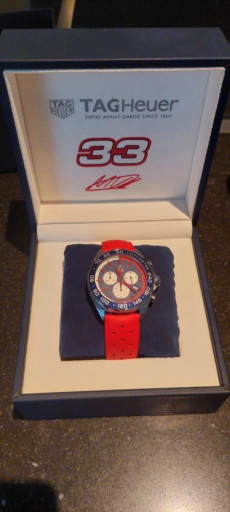 TAG Heuer Formule 1 Max Verstappen Special Edition nr298/533, Sieraden, Tassen en Uiterlijk, Ophalen, Zo goed als nieuw, Staal