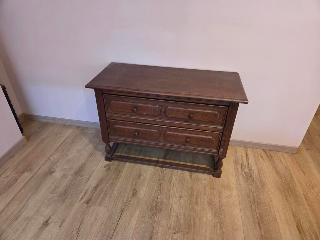 Houten kastje 90x40x60 cm gratis af te halen in Echt, Huis en Inrichting, Kasten | Ladekasten, Ophalen, Gebruikt, 1 of 2 laden