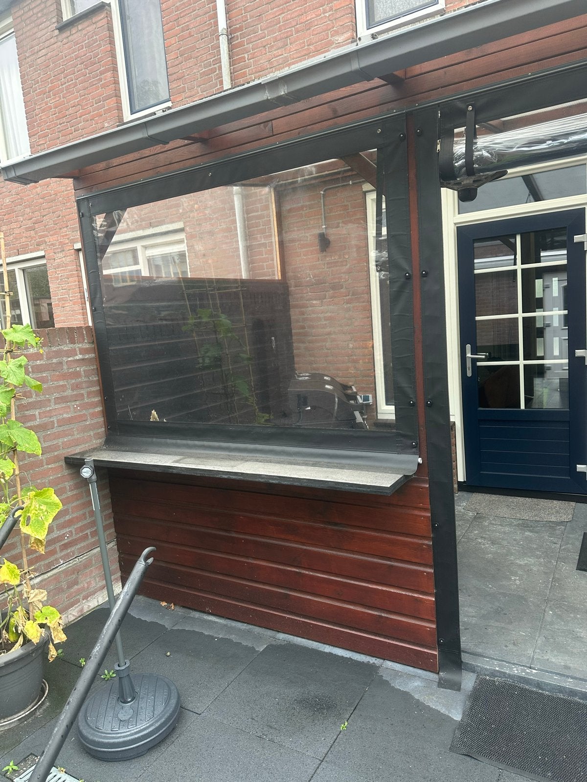 Gezellige overkapping met bar en oprolbare zeilen, Ophalen of Verzenden, Gebruikt, Veranda