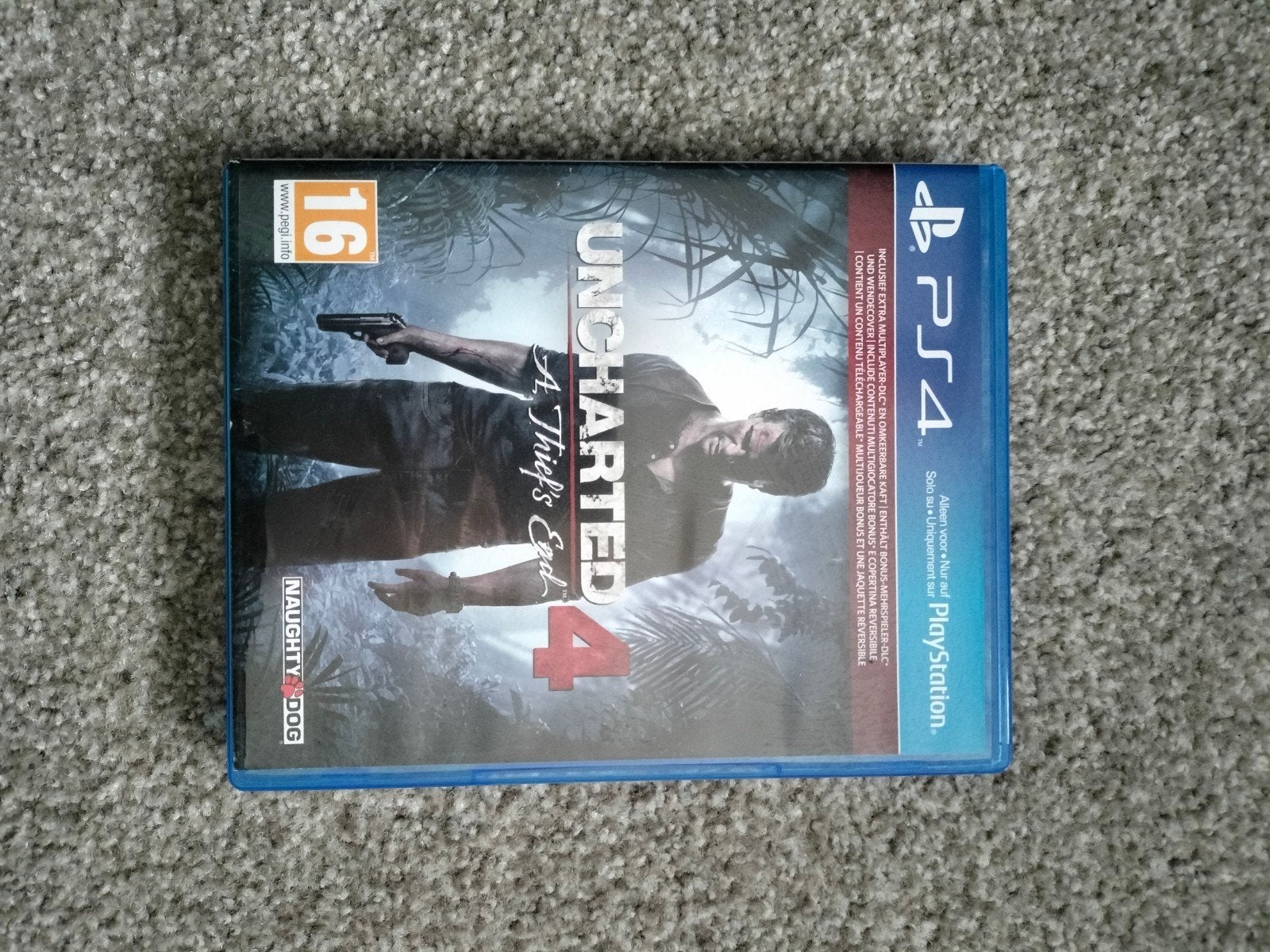 Uncharted 4: A Thief's End PS4 Game, Spelcomputers en Games, Ophalen of Verzenden, Zo goed als nieuw, Overige kleuren, Met games