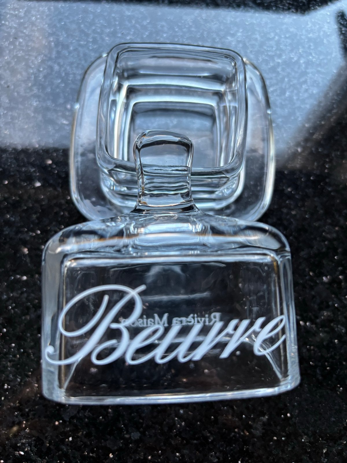 Riviera Maison Beurre botervloot, Ophalen of Verzenden, Zo goed als nieuw, Riviera Maison, Glas