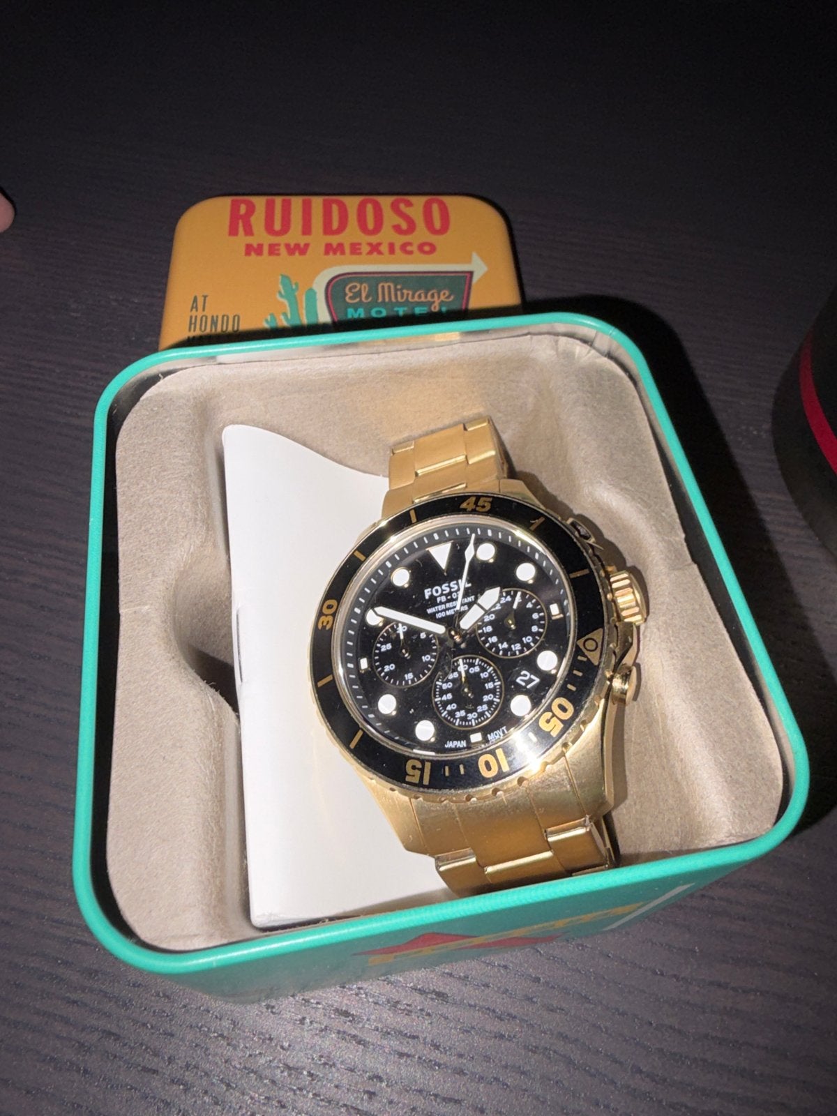 Fossil Herenhorloge Goudkleurig FS5727, Polshorloge, Zo goed als nieuw, Ophalen, Overige merken