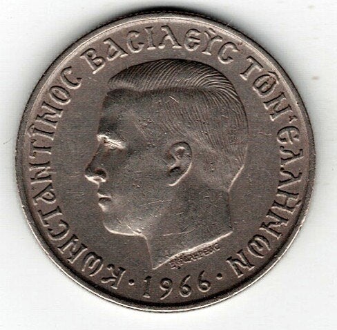 26-1991 Griekenland 5 drachme 1966, Ophalen of Verzenden, Overige landen, Losse munt