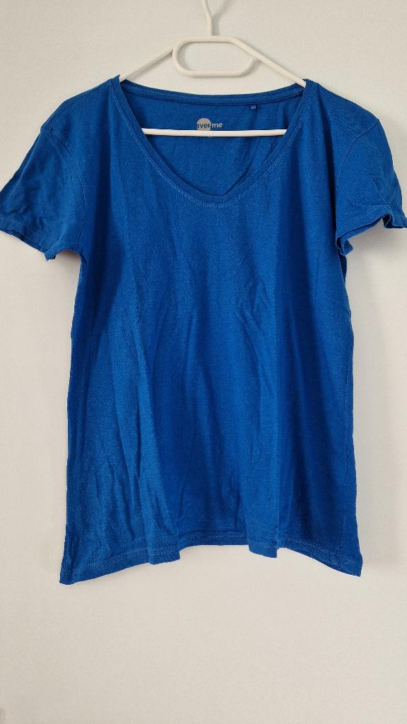 T-Shirt Ever me Takko maat M.., Blauw, Korte mouw, Gedragen, Ophalen