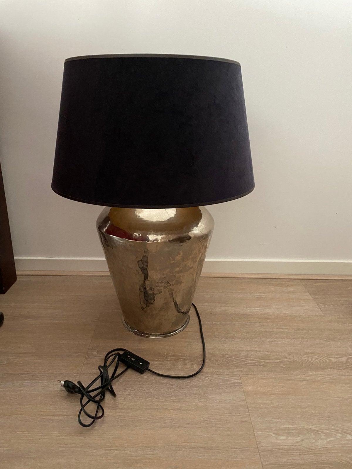 Tafellampen compleet  met kap 2 stuks, Zwart, Ophalen, Zo goed als nieuw, Met kap