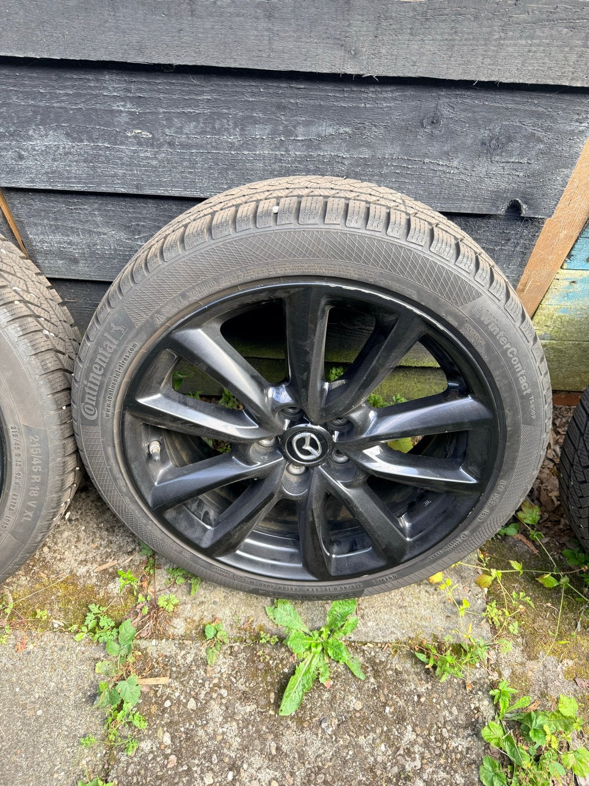 Mazda 3 18 inch met Continental winterbanden, Ophalen, 18 inch, Banden en Velgen, Winterbanden