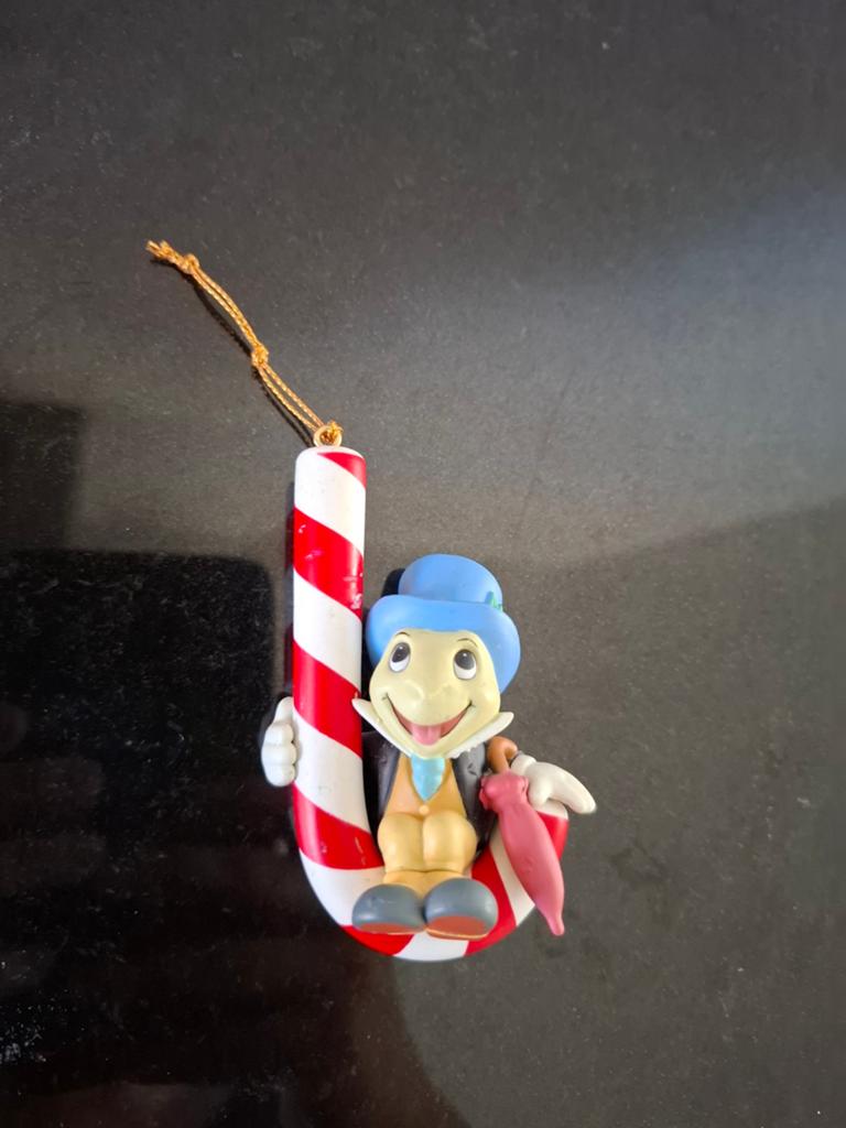 Disney kerst ornament japie krekel jiminy cricket, Ophalen, Mickey Mouse, Beeldje of Figuurtje