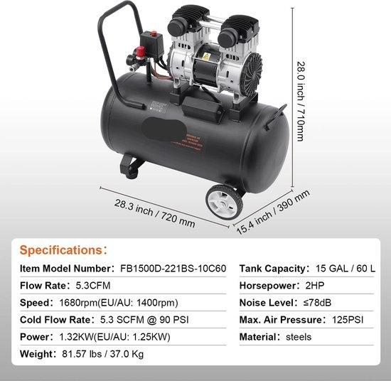 Stille Luchtcompressor - Airpress Compressor - Luchtcompress, Hobby en Vrije tijd, Corvance B.V., Verzenden, Nieuw, Corvancebol@gmail.com