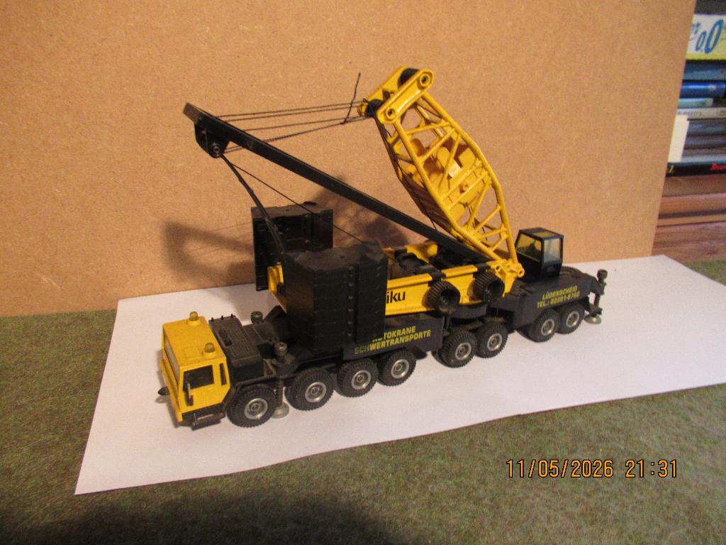 - 1 -   SIKU  kraanwagen, Hobby en Vrije tijd, Modelauto's | 1:50, Ophalen of Verzenden, Gebruikt, Hijskraan, Tractor of Landbouw