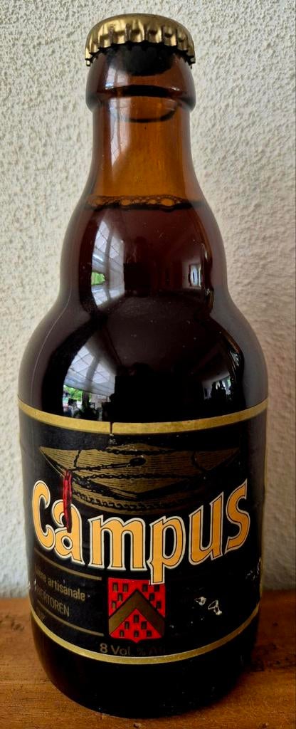 Volle fles CAMPUS sur lie bier BIERTOREN KAMPENHOUT 8 %, Ophalen of Verzenden, Zo goed als nieuw, Flesje(s), Overige merken