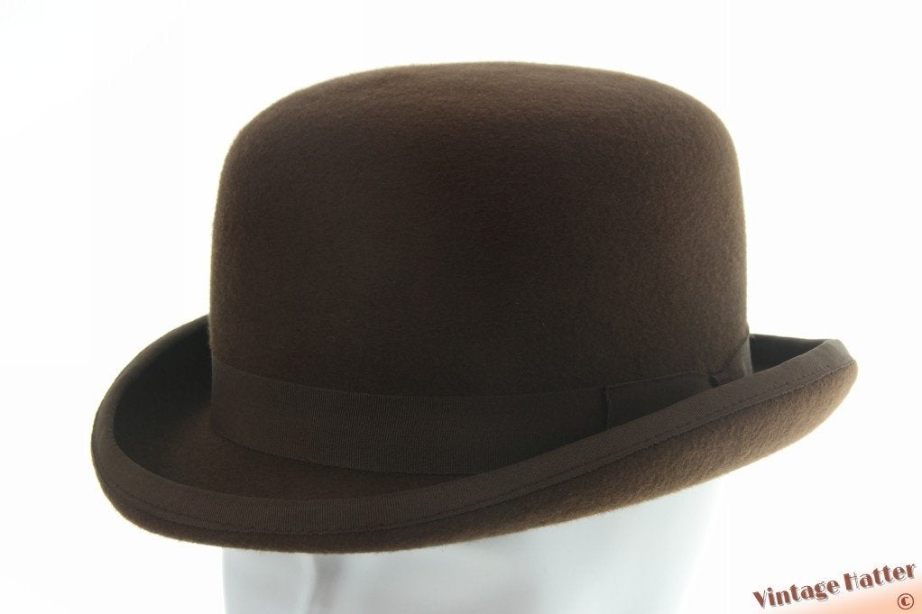 Hardtop bolhoed bruin wolvilt maten 56 en 60 nieuw, Ophalen of Verzenden, Nieuw, 60 cm (XL, 7½ inch) of meer, Hoed