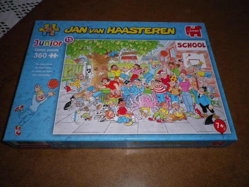 Jan v Haasteren jr de klassenfoto, Hobby en Vrije tijd, Denksport en Puzzels, Ophalen, Minder dan 500 stukjes, Zo goed als nieuw