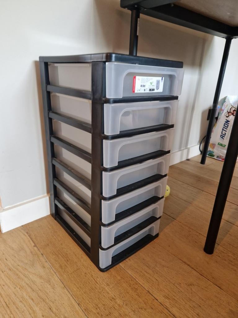 Handige ladekast met 7 laden - Ideaal voor kantoor/hobby, Huis en Inrichting, Kasten | Ladekasten, Ophalen, Modern, functioneel